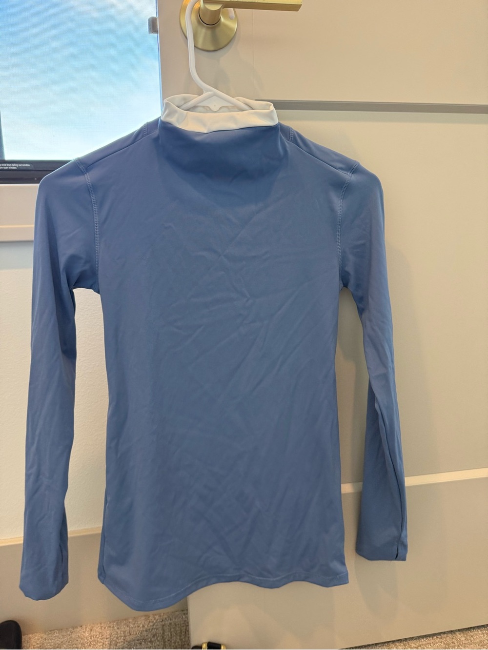 Riviera Equisport Blue Long-Sleeve with White Neck